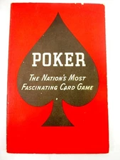 Poker The Nations Most Fascinating Card Game US Playing Card Co.SoftCover 1941