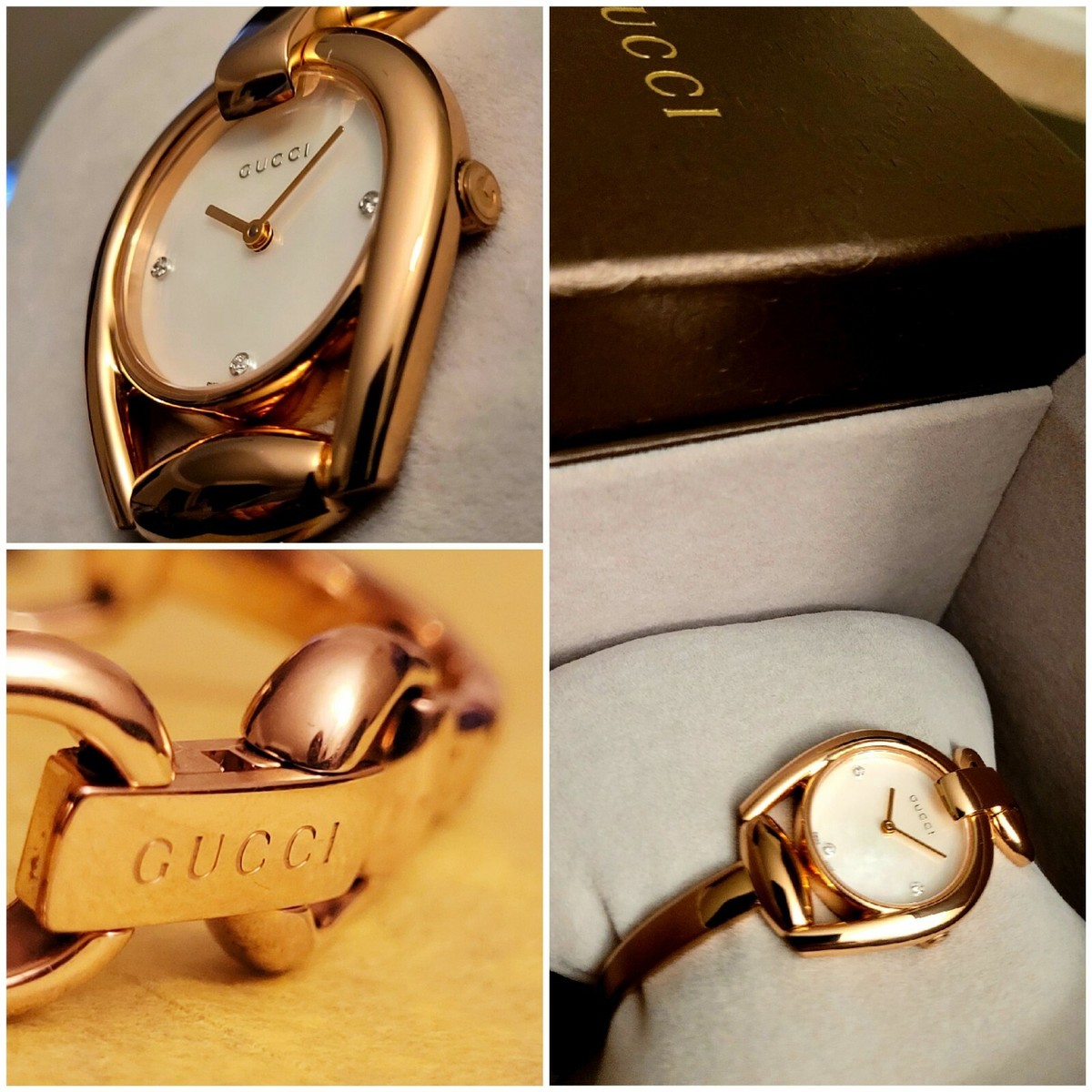 GUCCI レディース 時計 ゴールド 楽天市場】【ウォッチ】GUCCI グッチ 黒文字盤 GP ゴールドカラー