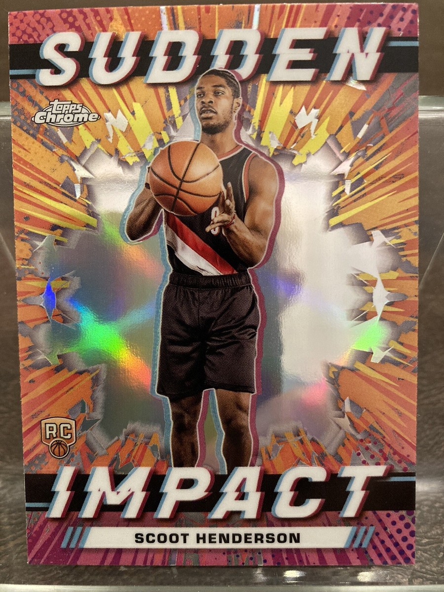 2023-24 Topps Chrome Scoot Henderson RC Rookie Sudden Impact #SI-3  