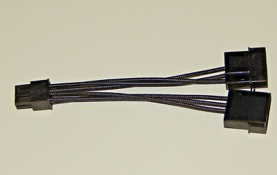 Personalizar Dual 4 Pin Molex IDE a 6 pines PCI-E Y Cable de alimentación Proveedores y