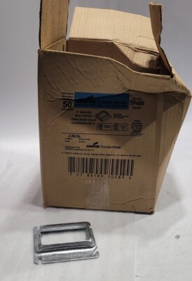 Cooper Crouse-Hinds 4'' Square Box Cover 5/8'' Raised 50 ea. Cat. No. TP489 New