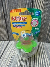 Nuby Soothing Teether Chewbies BPA-Free Soft Silicone For 3+ Months Baby
