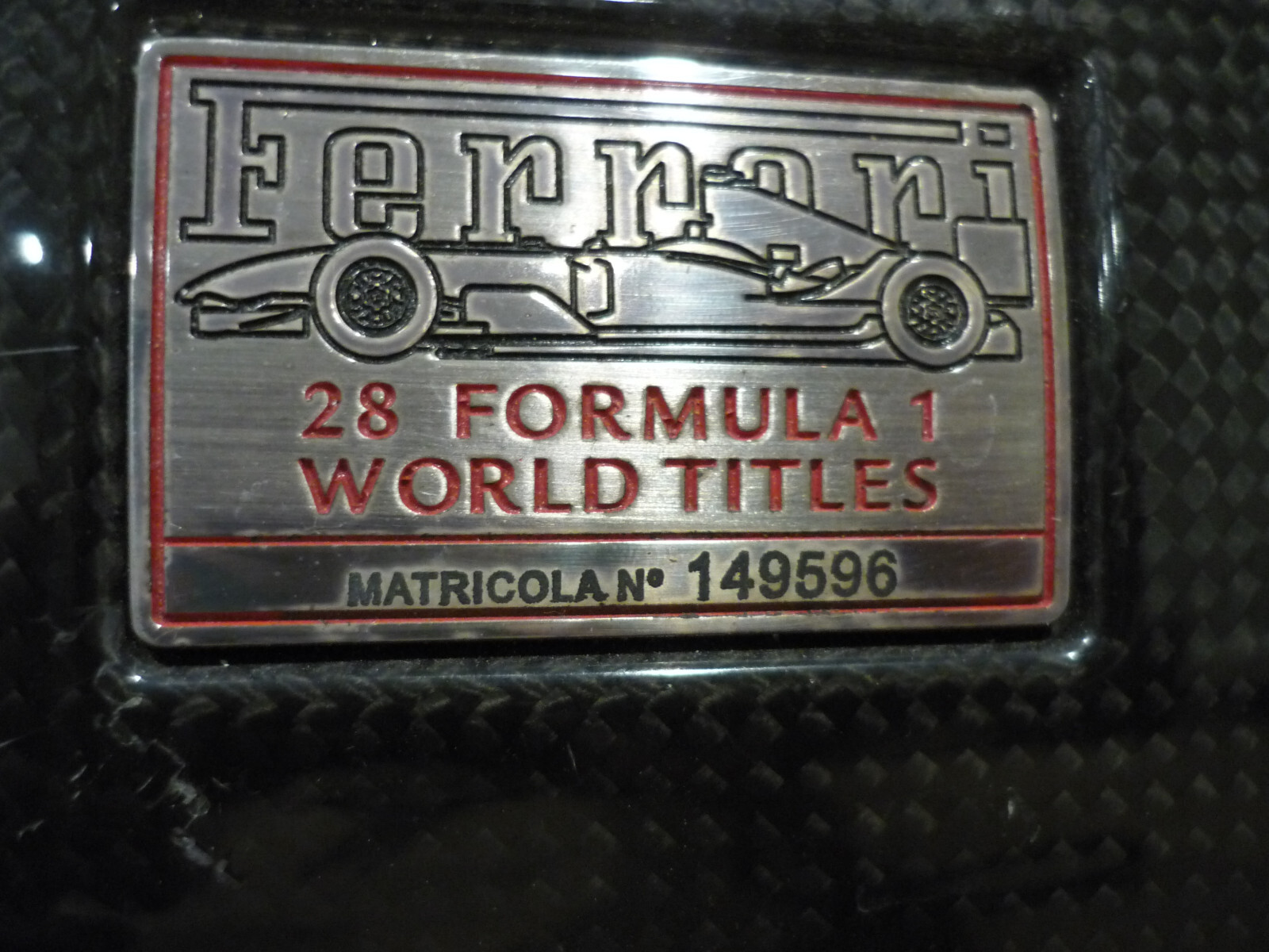 Ferrari 430 - RH Dash Air Outlet Plate Carbon Fiber (Damaged) - P/N 81200800