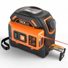 TACKLIFE 2 in 1 Laser tape measure (metric an...