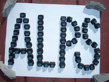 KEYSWITCHES:  RARE SKCM "BLUE ALPS" SWITCHES, LOT-OF-FIVE  $17.50   +  $5.25 S/H