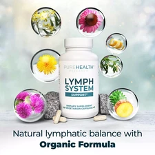 Lymphatic Supplement Reduces Swelling Flush Out Toxins Immune System 60 Capsules