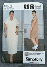 Simplicity R11773 Misses Mimi G Knit Dress Size 12-20 Uncut