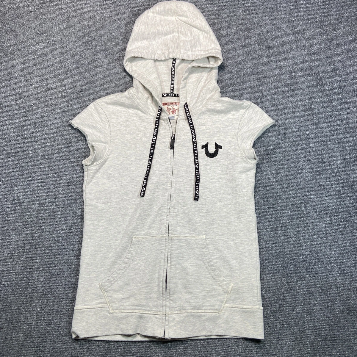 True religion sleeveless hoodie hotsell