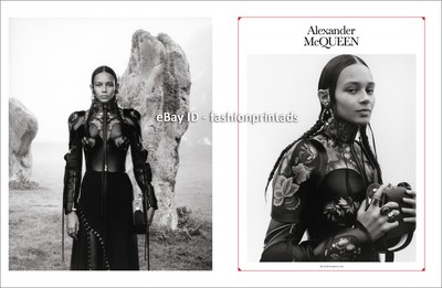 ALEXANDER McQUEEN 2-Page Magazine PRINT AD Spring 2019 BINX WALTON
