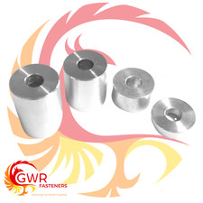 M8 M10 M12 M14 ALUMINIUM STAND OFF STANDOFF SPACERS COLLAR BONNET RAISERS BUSHES