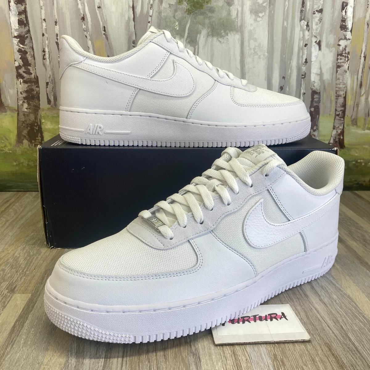 Nike Air Force 1 '07 LV8 Triple White FJ4004-100 Men's Size 13 Shoes #20C