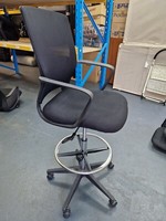 Used Draughtsman Chair High Back Ergonomic With Adjustable Foot Ring