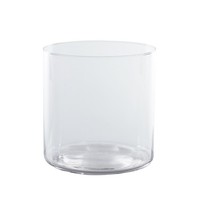 INNA-Glas Deko Windlicht Sanny, Aus Glas, Zylinder, Klar, 19Cm, Ø19Cm