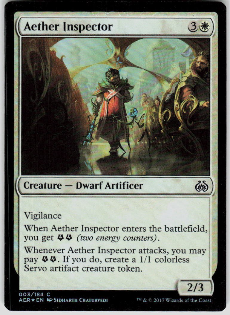 Aether Inspector Foil 3 Aether Revolt Magic the Gathering