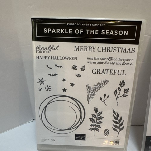 Stampin'Up! SPARKLE OF THE SEASON Photopolymer Set & SEASONAL SWIRLS Matrizen Konvolut - Bild 2 von 5