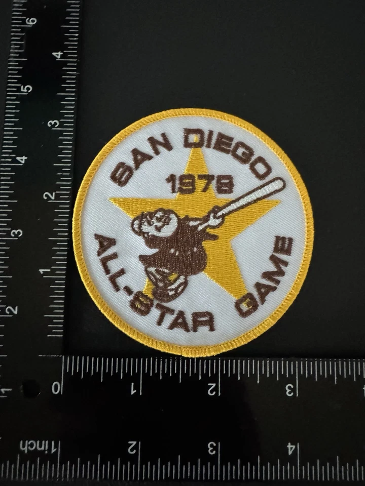 RETRO 1978 SAN DIEGO PADRES ALL STAR GAME LOGO JERSEY SLEEVE PATCH NEW MINT ⚾️ - Image 2 of 3