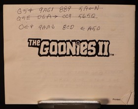 The Goonies II 2 Nintendo NES 1987 Complete CIB Tested