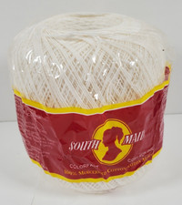 South Maid Crochet Thread White Art D54 Sz 10 350 Yds