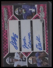 2024 Leaf Eclectic Auto Trio #MTG-33 Demond Williams Jonah Coleman Giles Jackson