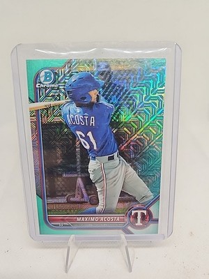 2022 Bowman Chrome Maximo Acosta #BCP-113 AQUA MOJO SP /225