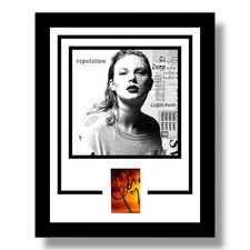 Taylor Swift Signed Reputation Framed 11x14 Display JSA COA