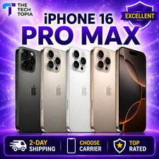 Apple iPhone 16 PRO MAX - 256GB/512GB/1TB ALL COLORS/ALL CARRIERS EXCELLENT