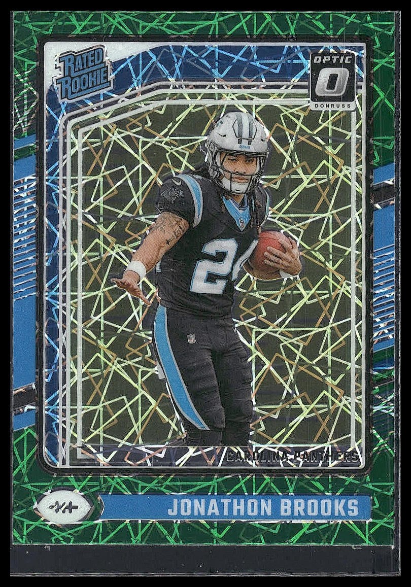 2024 Donruss Optic #258 Jonathon Brooks Green Velocity