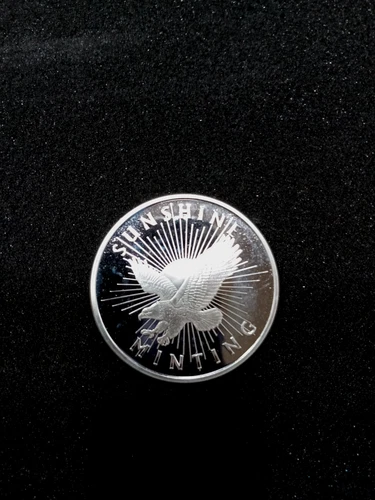 Sunshine Silver Eagle Round .999 Fine Sunshine Mint(1 Troy oz. Fine Silver)