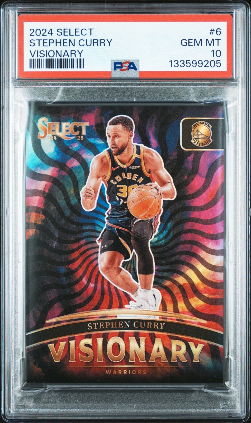 2024-25 SELECT STEPHEN CURRY VISIONARY #6 SSP PSA 10 POP 3