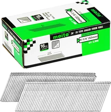 16 Gauge 20 Degree Angled Finish Nails 1-1/4 Inch Galvanized Rust-Proof Finishin