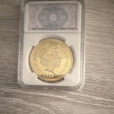 2010 England Gold Coin Queen Elizabeth II Uncirculated PCCB Display Slab