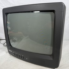 Portland Daewoo 14  CRT TV Retro Gaming Color Television DW 14N2FC Tested VIDEO