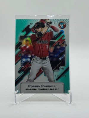 2025 Topps Pristine, Aqua, Corbin Carroll, /199, 54