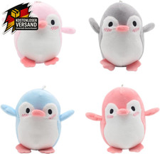 Mini Plüschpinguin Set mit Perlenkette - Süße Dekorationen für Rucksack, Schlüss