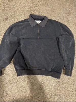BASKETCASE GALLERY 1/4 Zip Collared Pullover Sweatshirt Men's Size