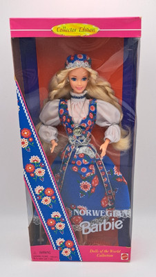 Mattel Norwegian Barbie Collector Edition Dolls of the World 1995 OVP