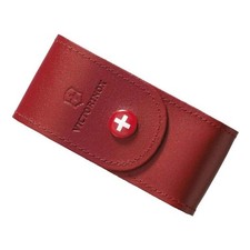 ÉTUI CUIR ROUGE VICTORINOX POUR COUTEAUX 91 MM DE 15 À 23 PIÈCES. COLLECTION