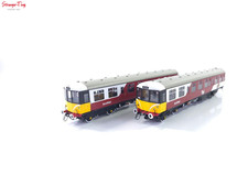 Heljan Class 104 2 Car DMU SC53424/SC53424 ScotRail Mexican Bean 1:76 OO Scale