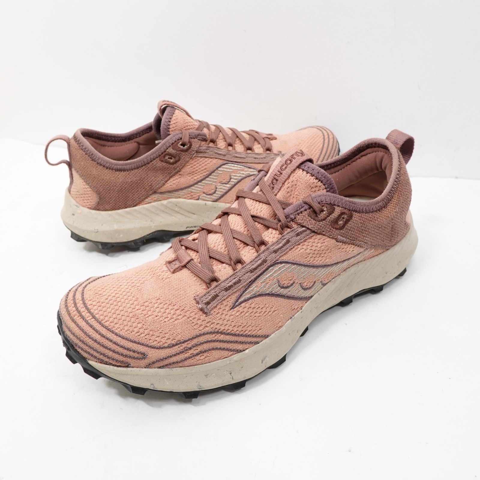 Saucony Peregrine RFG Clove Womens Size 10.5 Clove/Cacao Trail Running Shoes