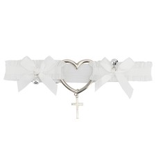 Bridal Garter for Bride - White Wedding Garter With Bells - Wedding Accessori...