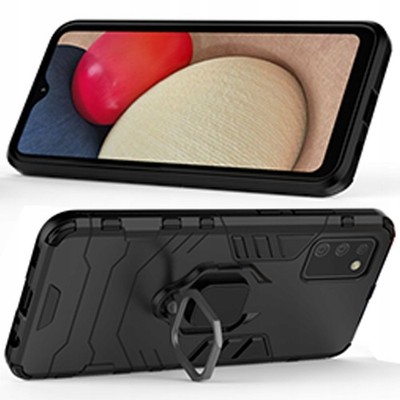 HURTEL HYBRID-CASE-COVER FÜR SAMSUNG GALAXY A03S VERSTÄRKTE KANTEN