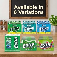 Wrigley's Extra Sugarfree Gum Bulk Pack - Choose Flavor Size