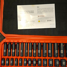 50-piece 14 Drive Master Impact Socket Set Saemetric 50-piece 14 Drive Master Impact Socket Set Saemetric