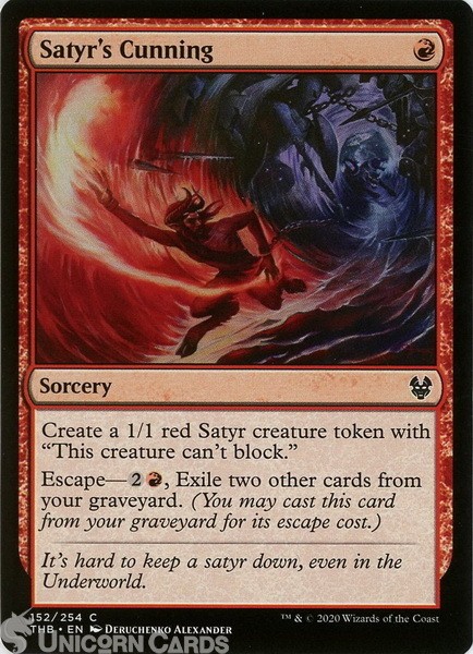 Satyr's Cunning Common Mint MTG Card :: Challenger Decks 2020 ::