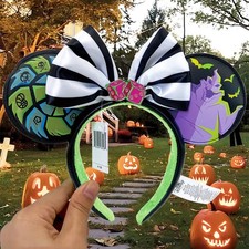 Halloween Oogie Boogie Headband Disney Parks Nightmare Before Christmas Ears