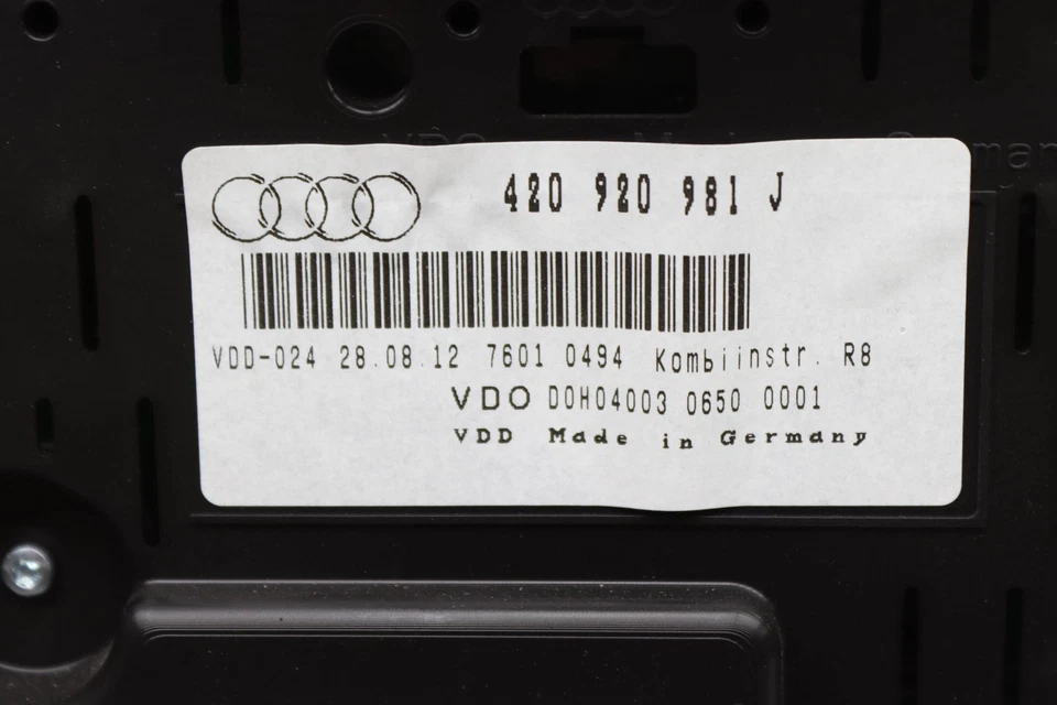 2011-2012 AUDI R8 4.2L - Instrument Cluster / Speedometer 420920981J - Image 3 of 4