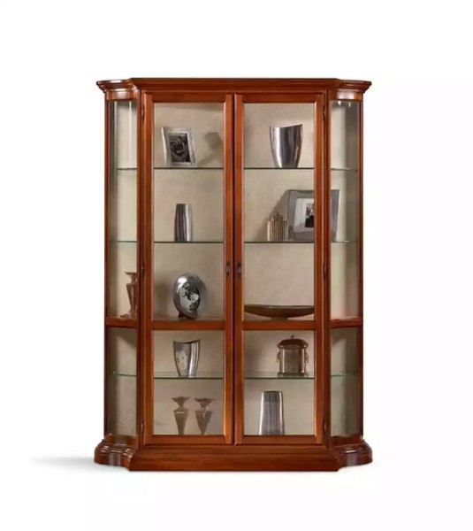 Vitrinen Glas Schrank Vitrine Wohnzimmer Holz Anrichte Luxus MöBel Neu-image