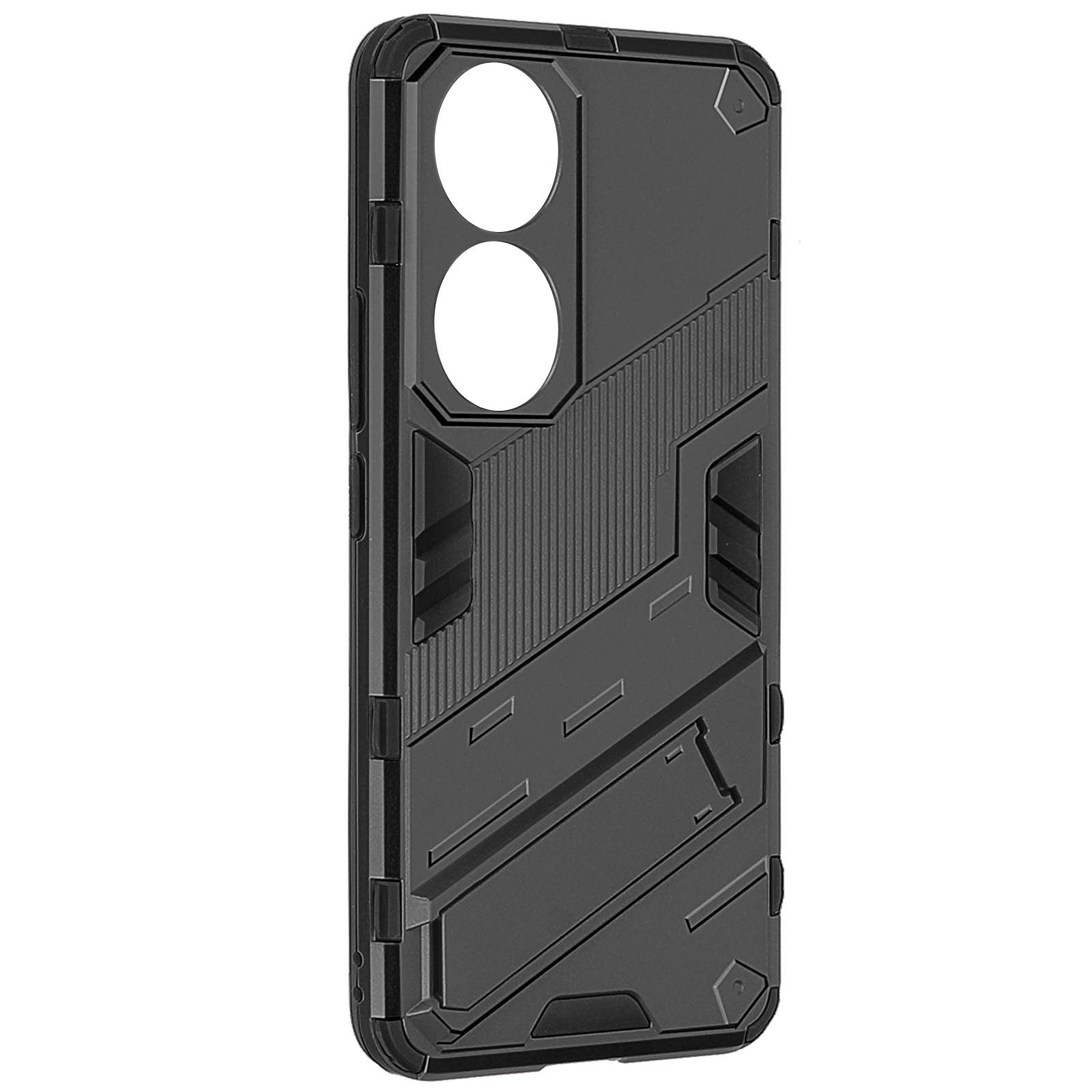 Coque Honor 90 protection hybride avec support pliable de couleur noire