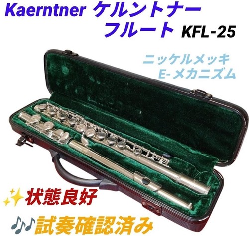 Tested and Confirmed Good Condition Kaerntner Flute Nickel Plated E Mechan