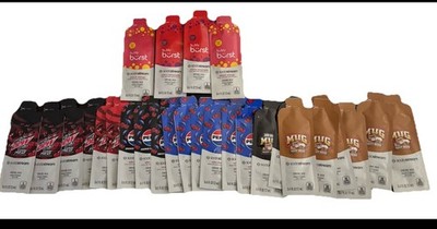 Soda Stream Syrup Flavors-Sample Size- One Time Use- 27 single use flavoring 